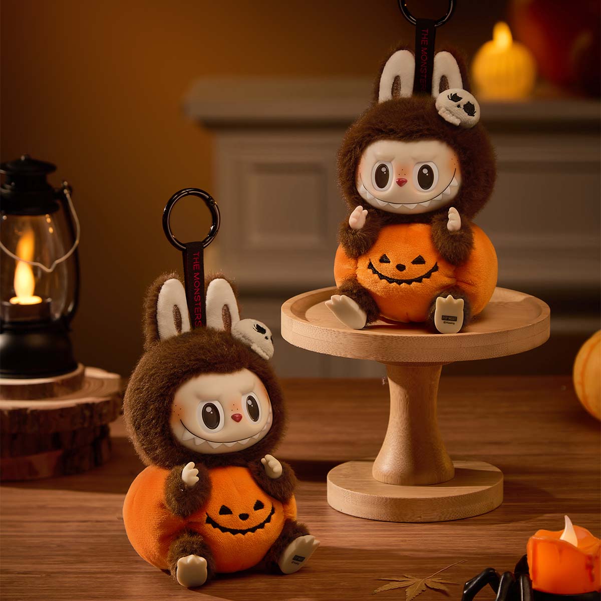 Happy Halloween Party Series-Sitting Pumpkin Vinyl Plush Pendant-5