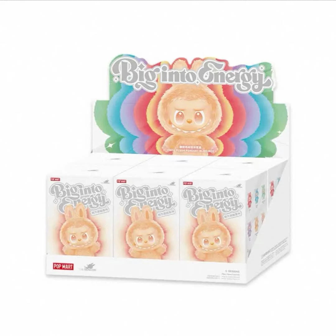 Pop Mart Labubu The Monsters Big into Energy Series Vinyl Plush Pendant Sealed Case